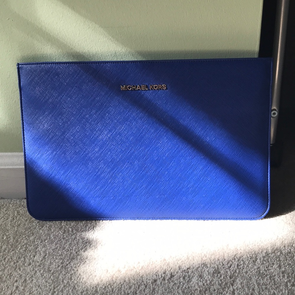 Michael Kors Saffiano iPad/tablet sleeve, sapphire